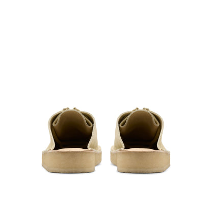 [26176555] WOMENS CLARKS DESERT NOMAD MULE MAPLE SUEDE