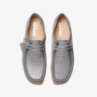 Thumbnail for Durable mens Clarks Wallabee in a fashionable grey crocodile finish