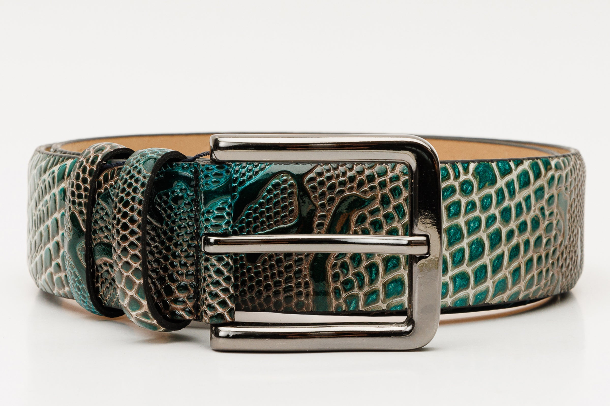 The Milano Green Leather Belt Limited Edition