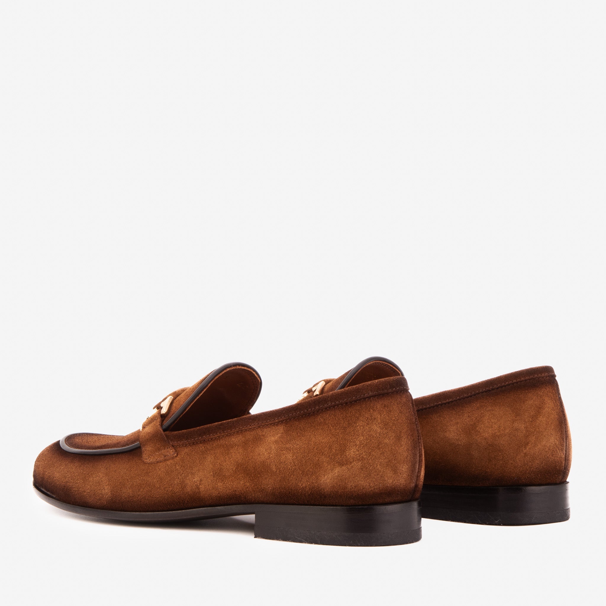 Vinci Leather Shoes The Brooks Brown Suede Bit Loafer Men Shoe
