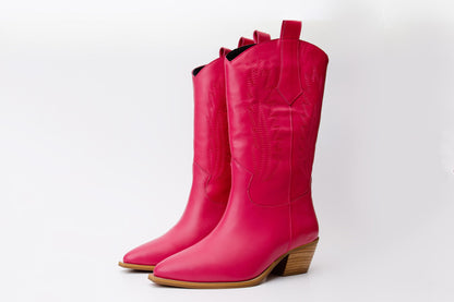 The Togg Pink Leather Cowboy Women  Boot Final Sale!