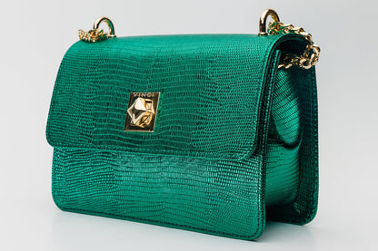 The Maple Green Leather Handbag