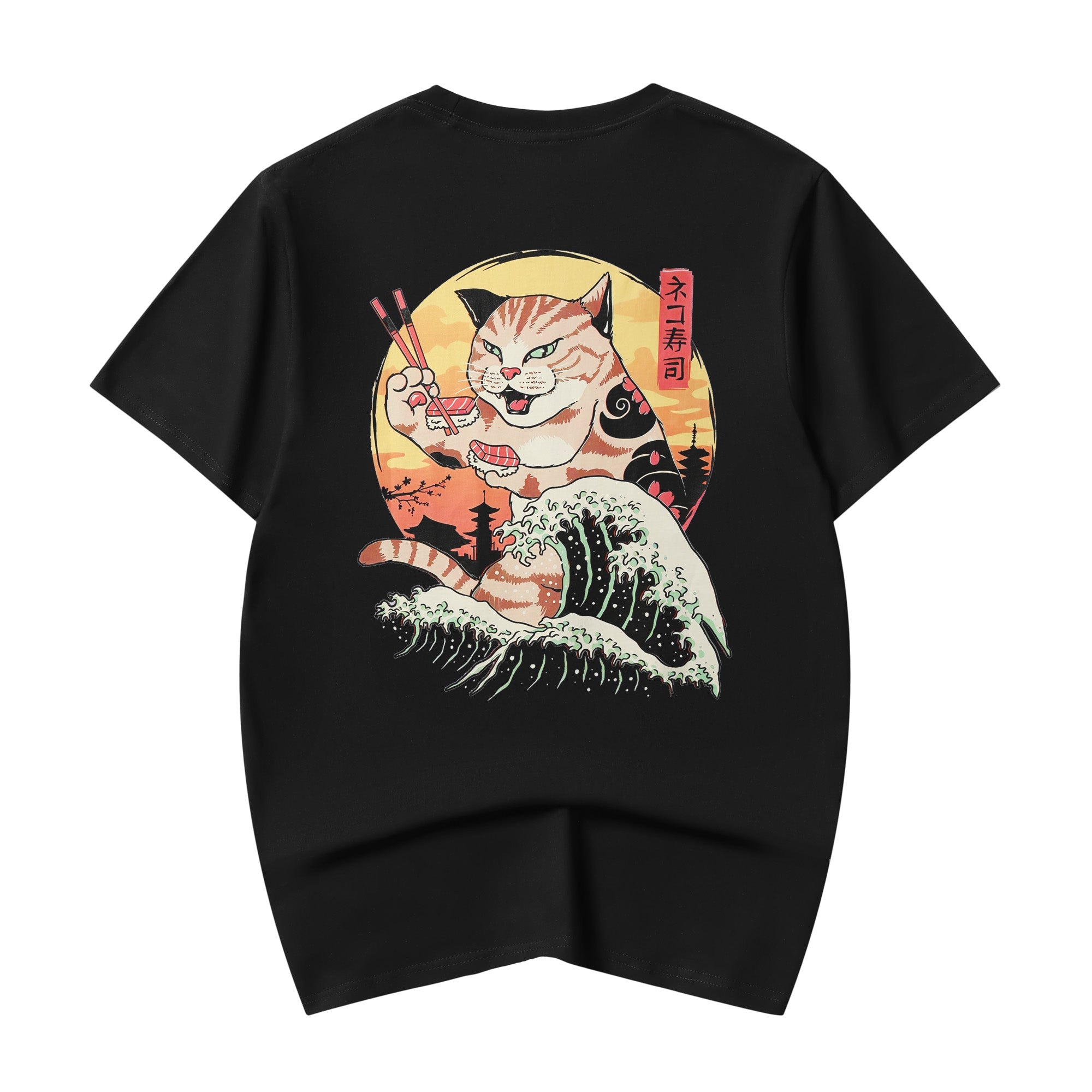 Niepce YeT013 Sushi Eating Cat Tee