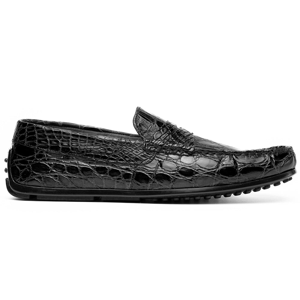 31 - 103 - Bkm Monza Crocodile Driver, Black Shop by Zelli Italia – Don't Panic Shoes