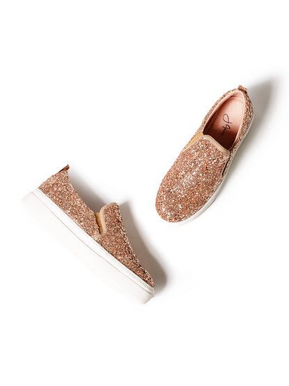 J Adams Shoes Women's Glimmer | Champagne Glitter