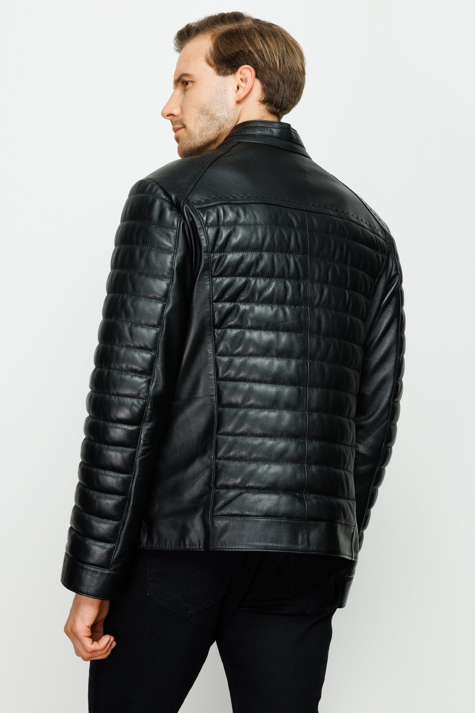 The Wilkerson Black Leather Men Jacket