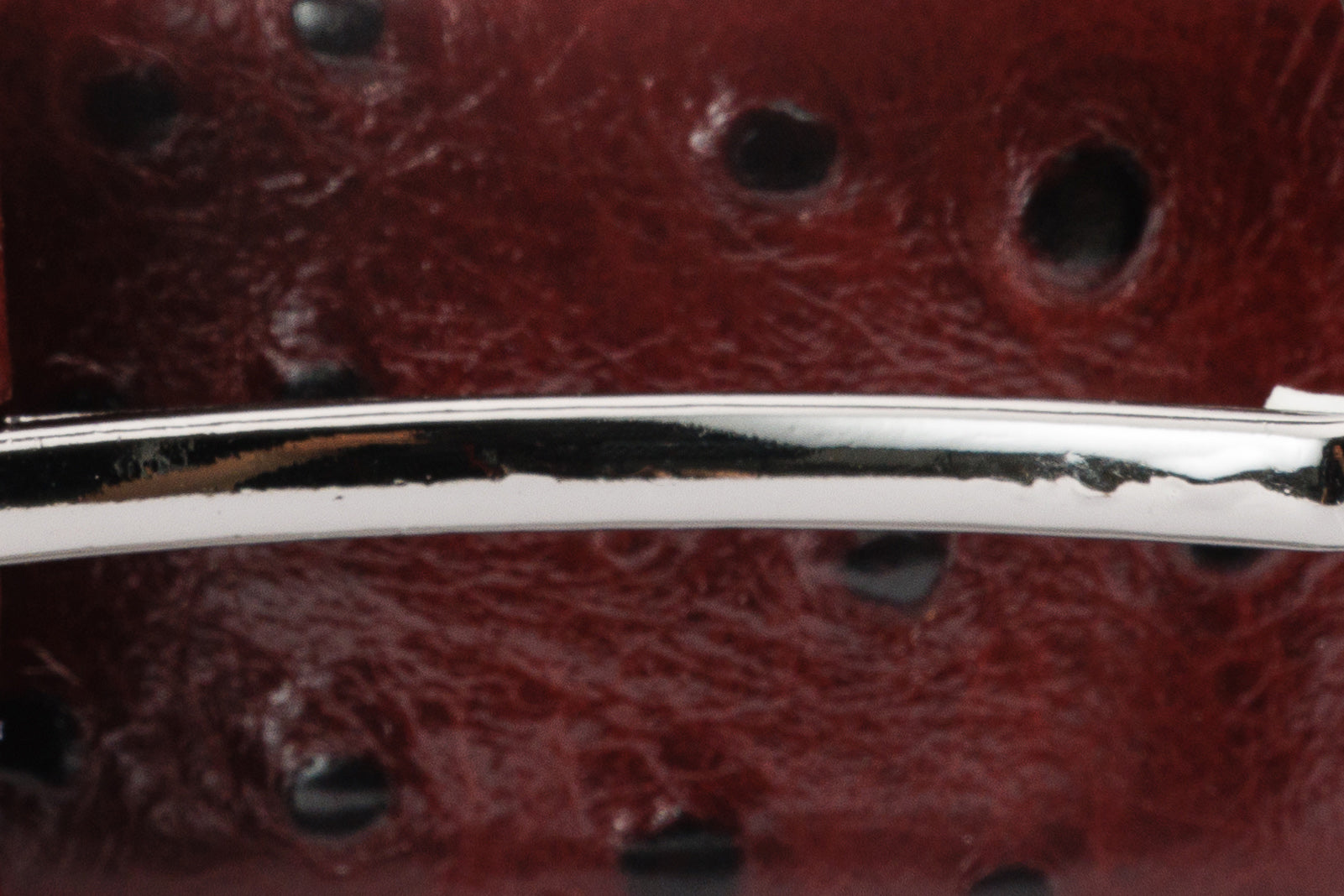 The Porto Alegre Burgundy Leather Belt