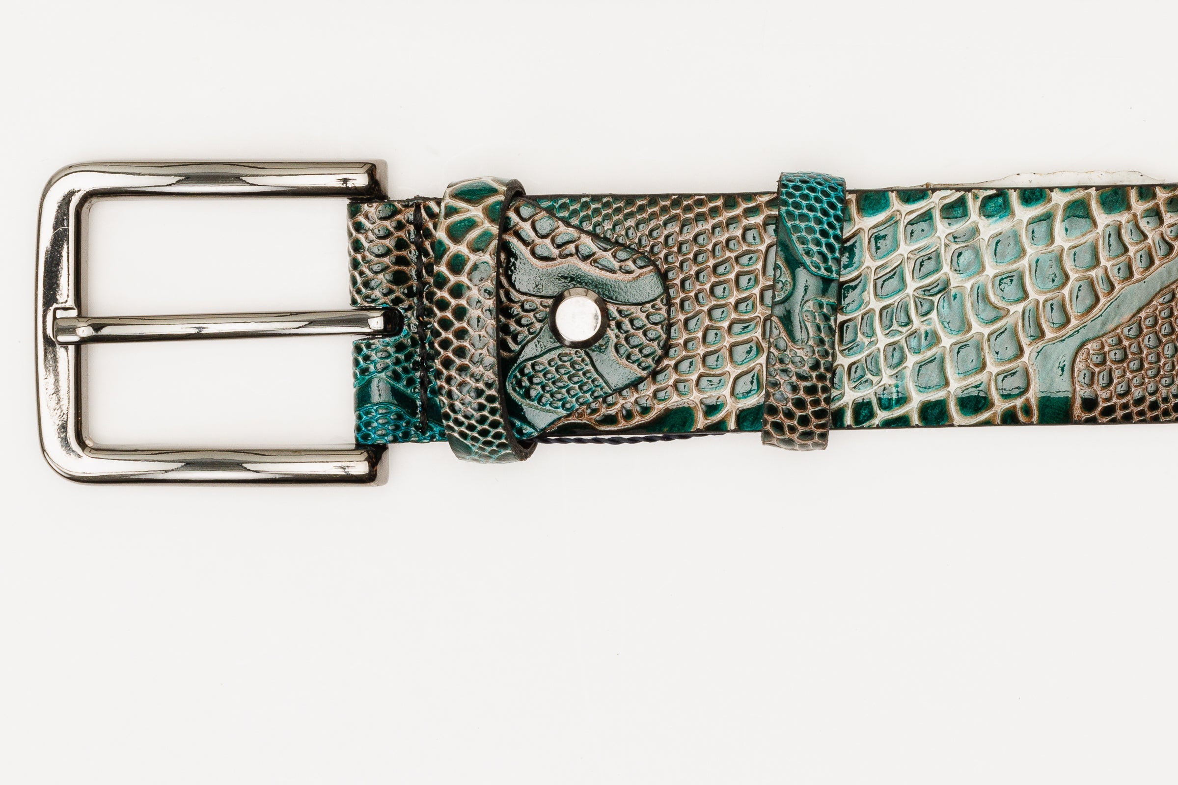 The Milano Green Leather Belt Limited Edition