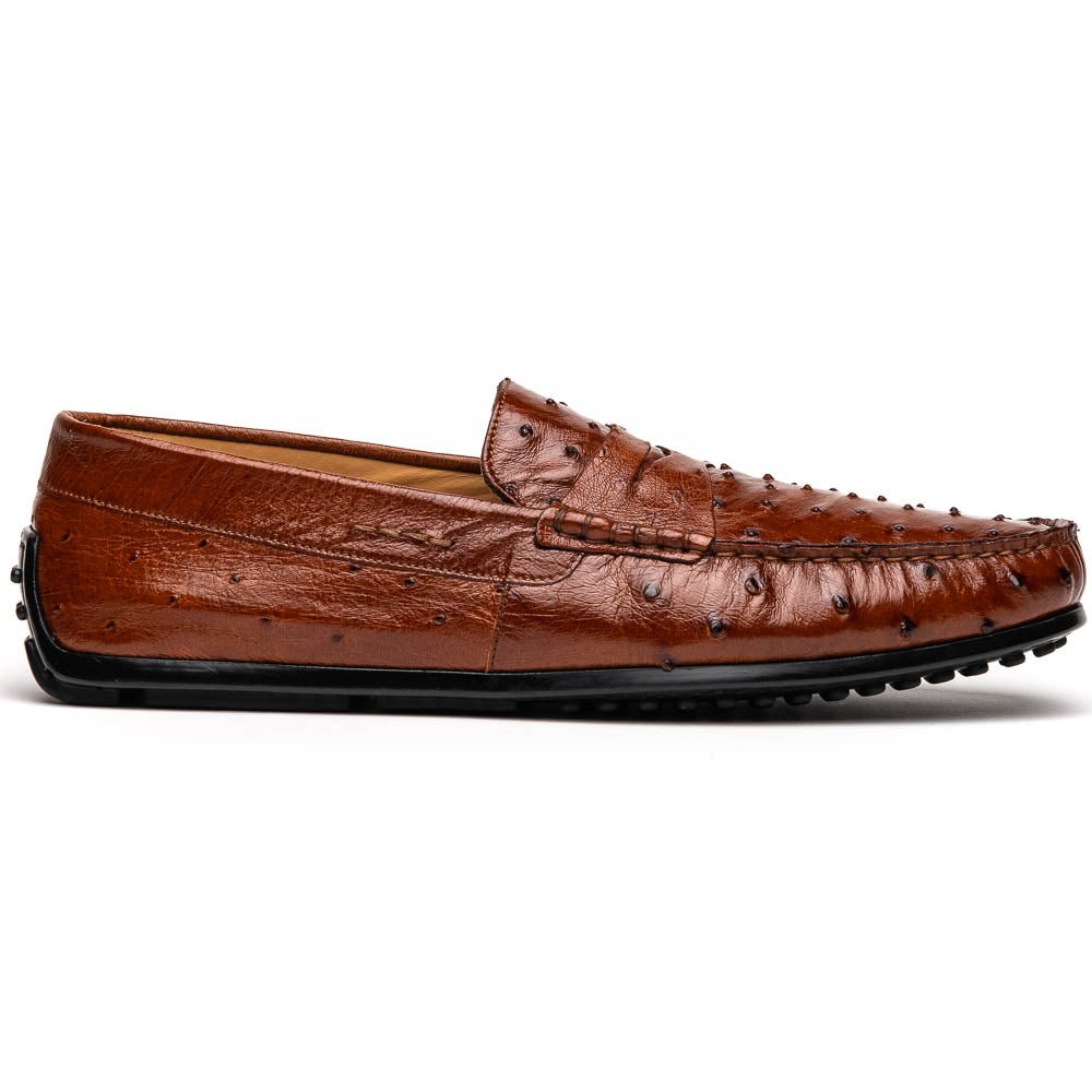 33 - 100 - Bdy Monza Ostrich Quill Driver, Brandy Shop by Zelli Italia – Don't Panic Shoes