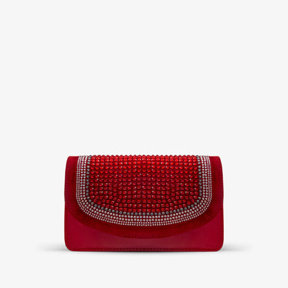 The Barneveld Red Glitter Leather Handbag