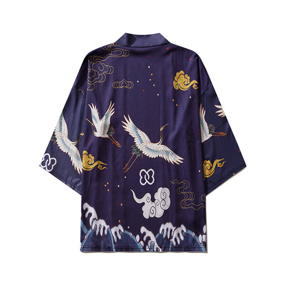Niepce YC6316 Purple Cranes Kimono