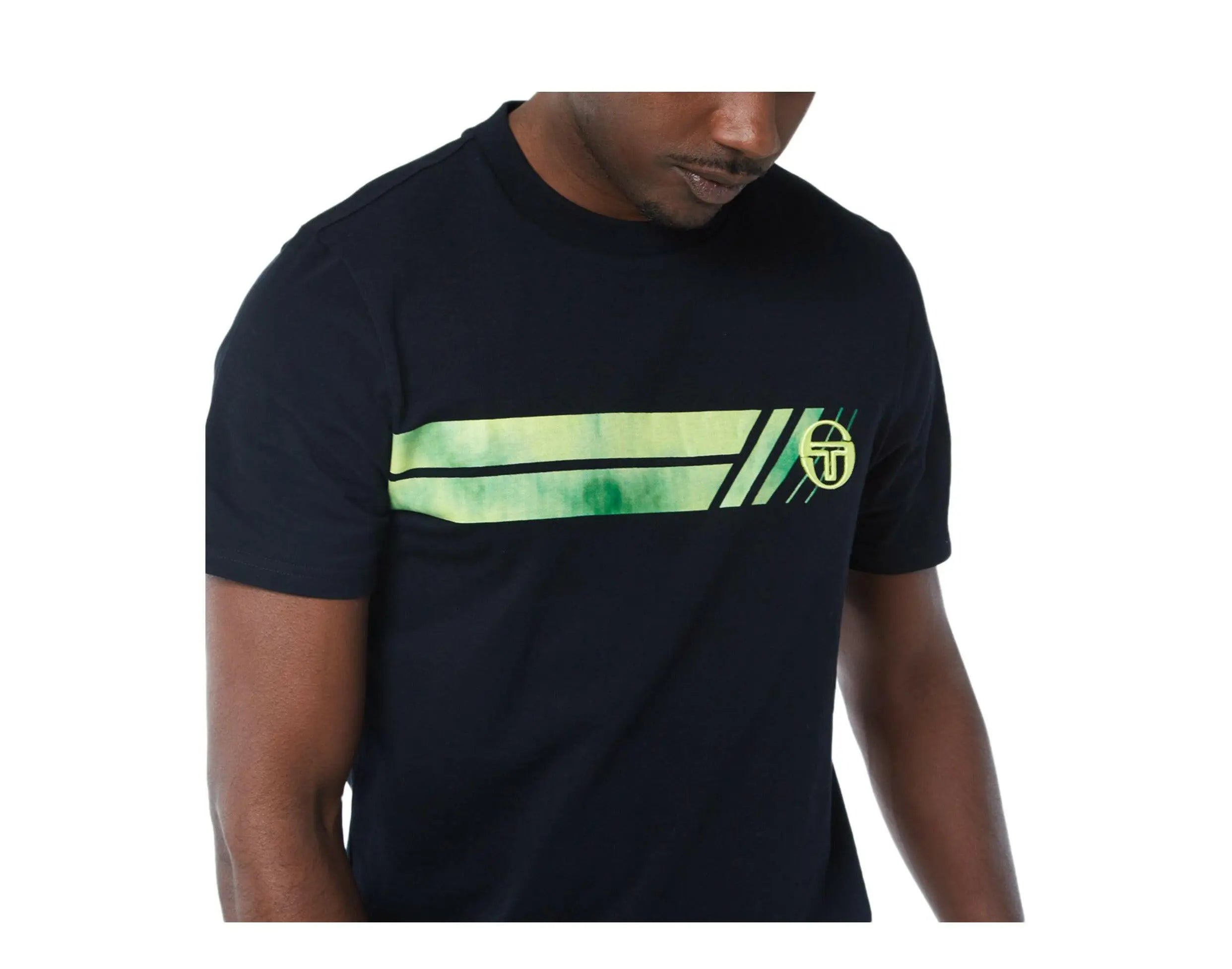 Sergio Tacchini Velocita Men's Cotton Crew Neck T Shirt