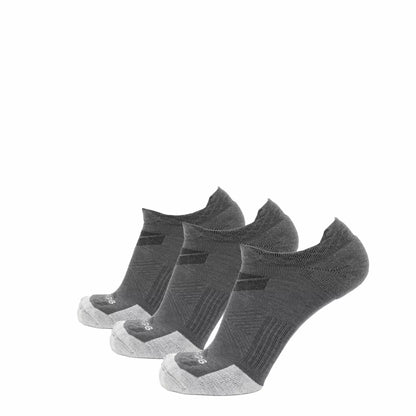 3 Pack Basalt - Run No Show Runweight Merino Wool Sock
