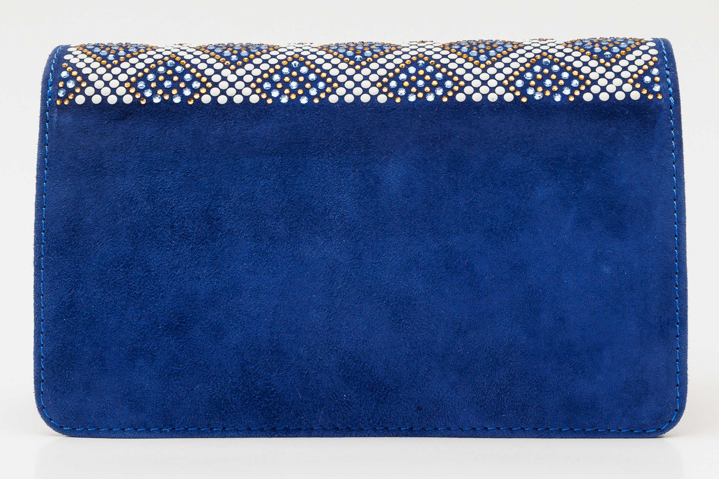 The Nampula Sax Blue Glitter Leather Handbag