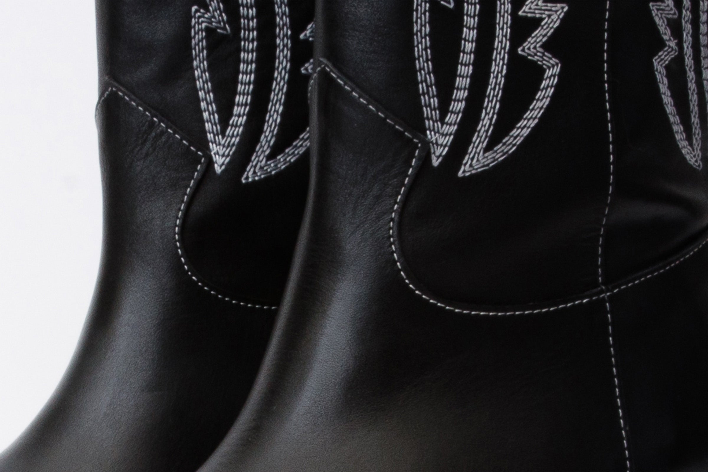 The Togg Black Leather Cowboy Women Boot Final Sale!