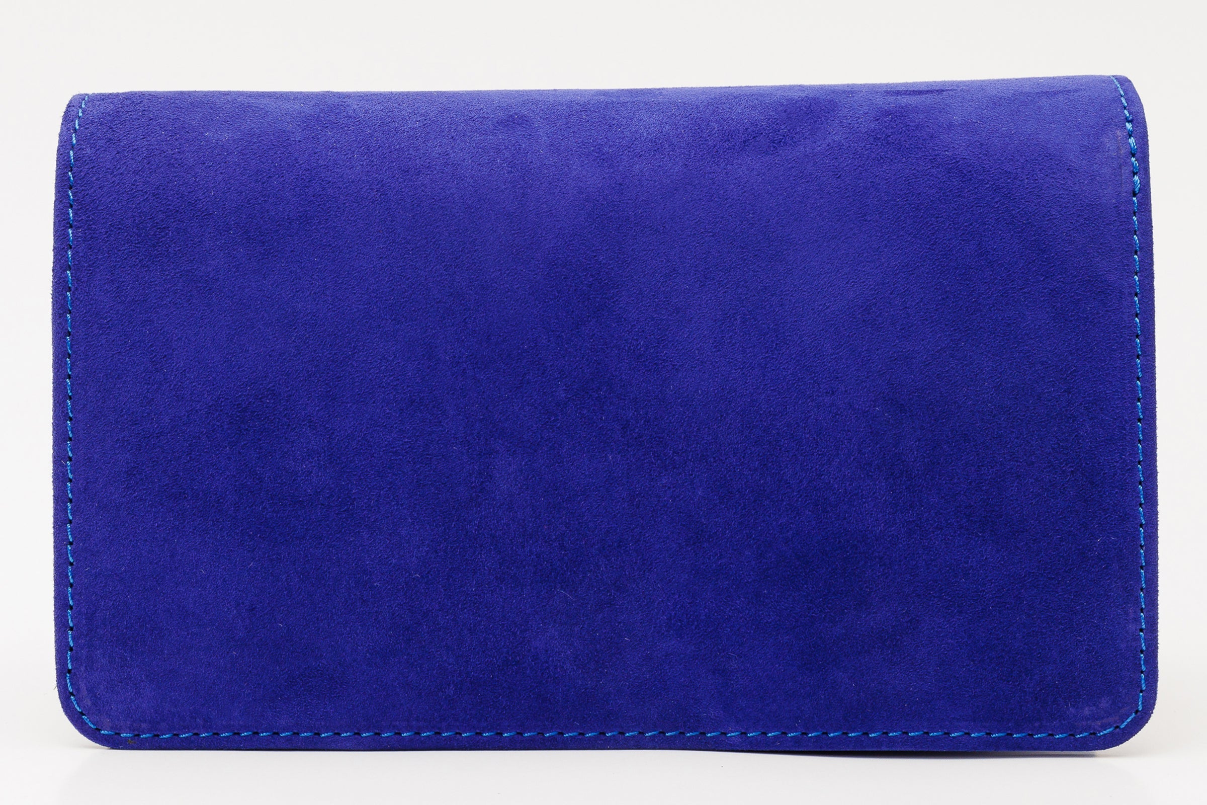 The California Sax Blue Suede Leather Handbag
