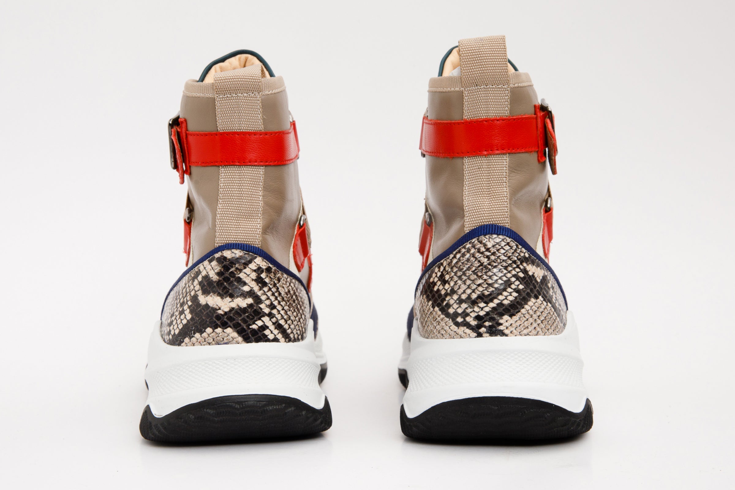 The Ottoman Multicolor Leather Ankle Women Boot Final Sale!