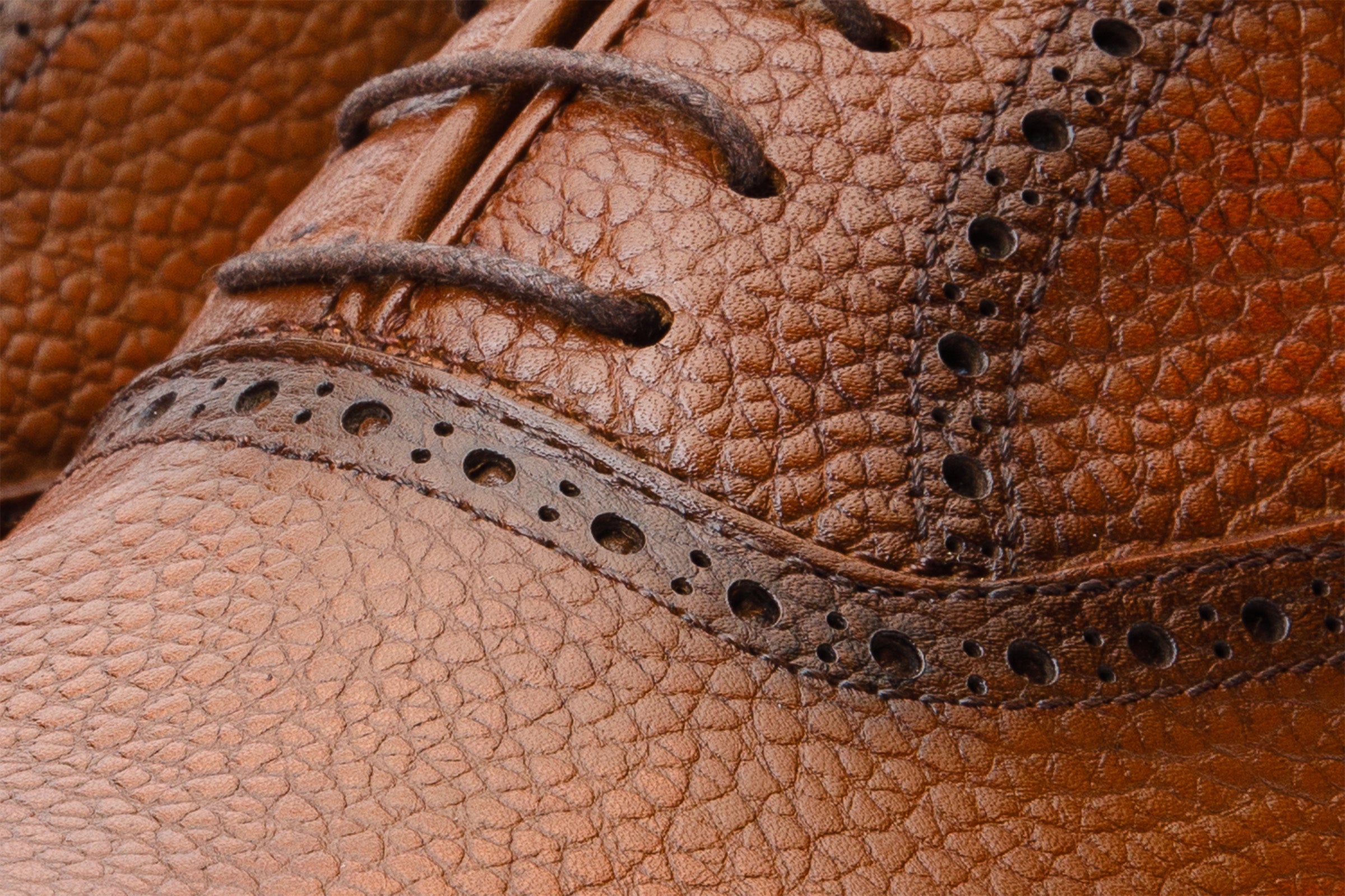 Vinci Leather Shoes The Draco Handmade Tan Semi Brogue Oxford Men Shoe