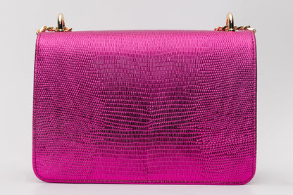 The Maple Fuchsia Leather Handbag