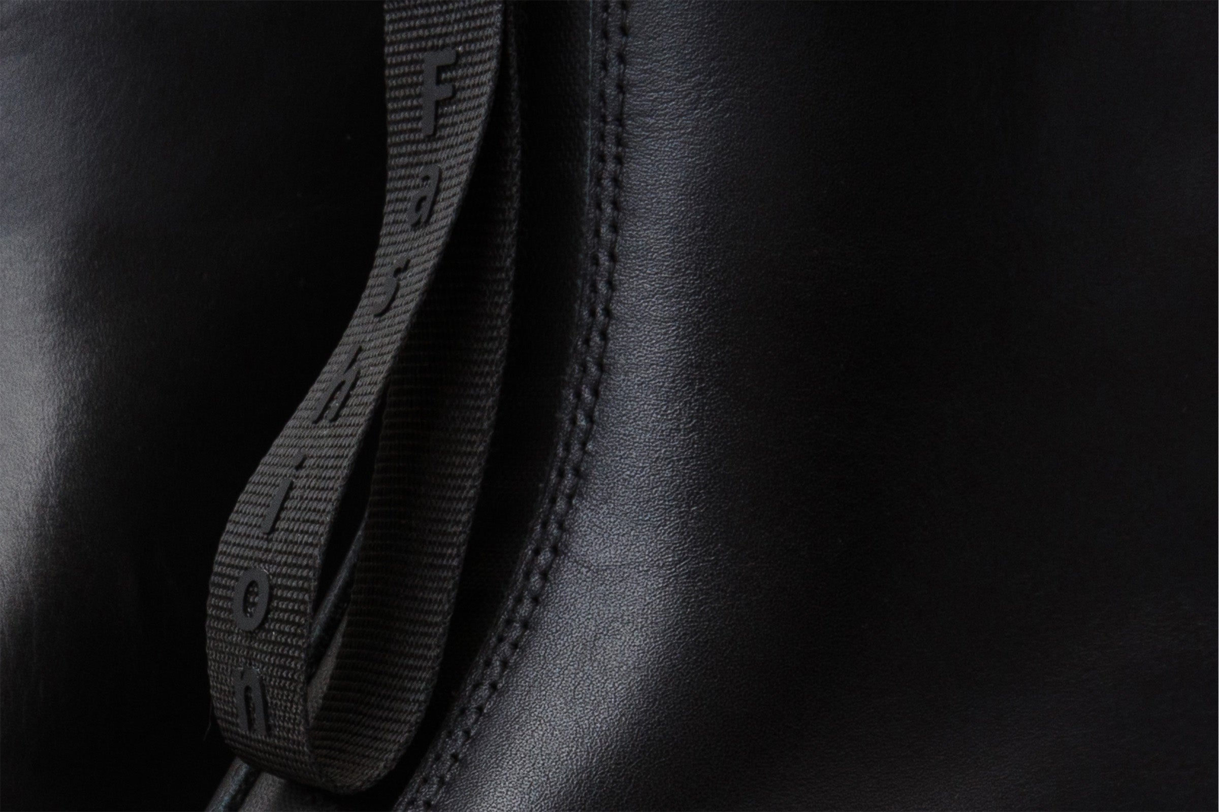 The Tackle Black Leather Block Heel Women Boot