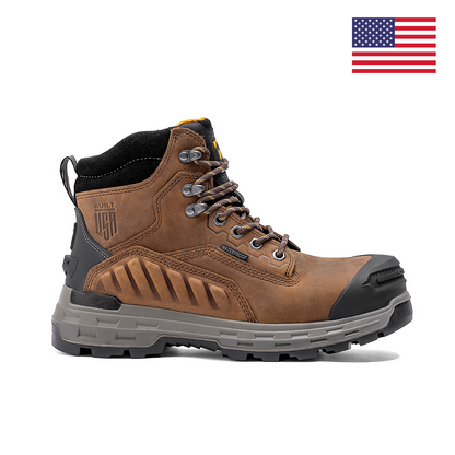 Wildwood 6” Waterproof Composite Toe Brown Boot - Made in USA