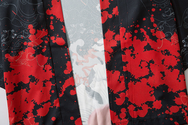 Niepce YC6032 Red Flowers Kimono