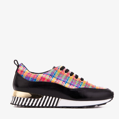 The Valencia Leather Black Women Sneaker