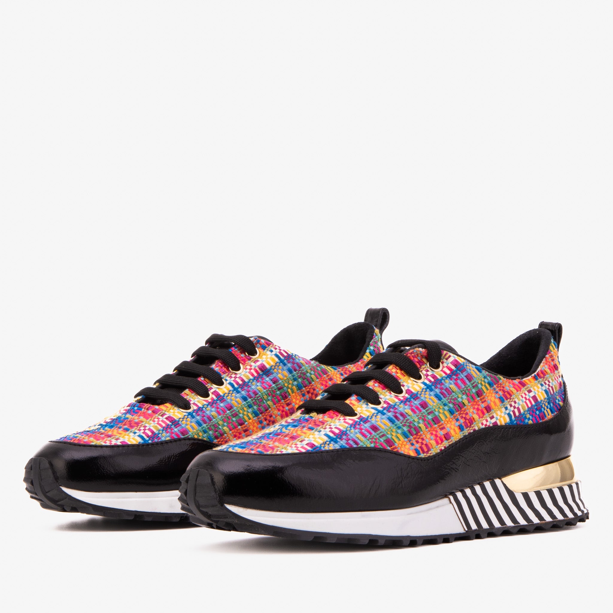 The Valencia Leather Black Women Sneaker