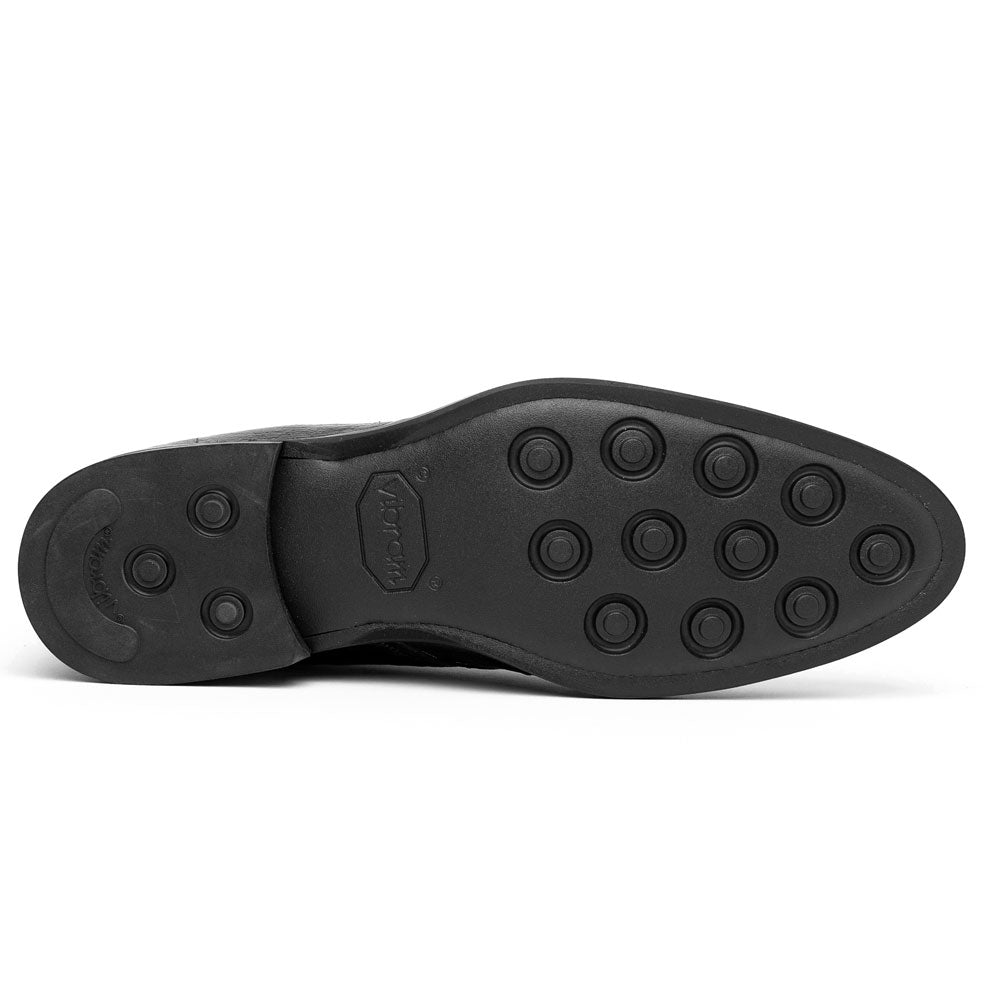 43 - 594 - Blk Marco Ostrich Quill Chukka Boot, Black Sale by Zelli Italia – Don't Panic Shoes