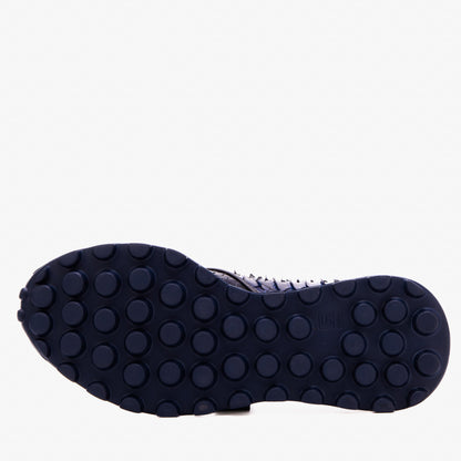 The Obsidian Navy Python Leather Men Sneaker