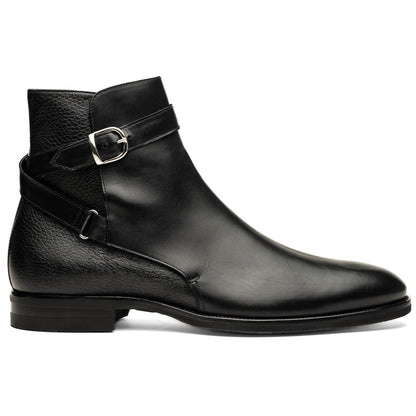 45 - 600 - Blk Jodphur Italian Calfskin Boot, Black by Zelli Italia – Don't Panic Shoes