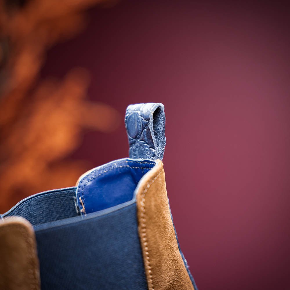 46 - 210 - Cgn Gianna Suede Chelsea Boot, Cognac Shop by Zelli Italia – Don't Panic Shoes