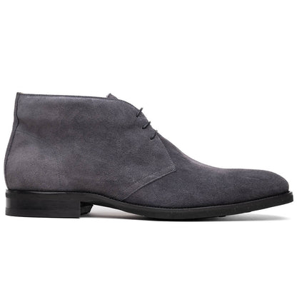 46 - 592 - Gry Marco Suede Calfskin Chukka Boot Grey Sale by Zelli Italia – Don't Panic Shoes