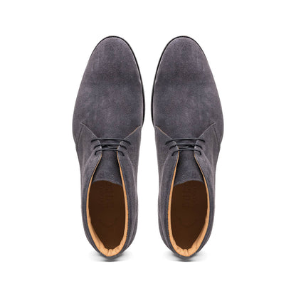 46 - 592 - Gry Marco Suede Calfskin Chukka Boot Grey Sale by Zelli Italia – Don't Panic Shoes