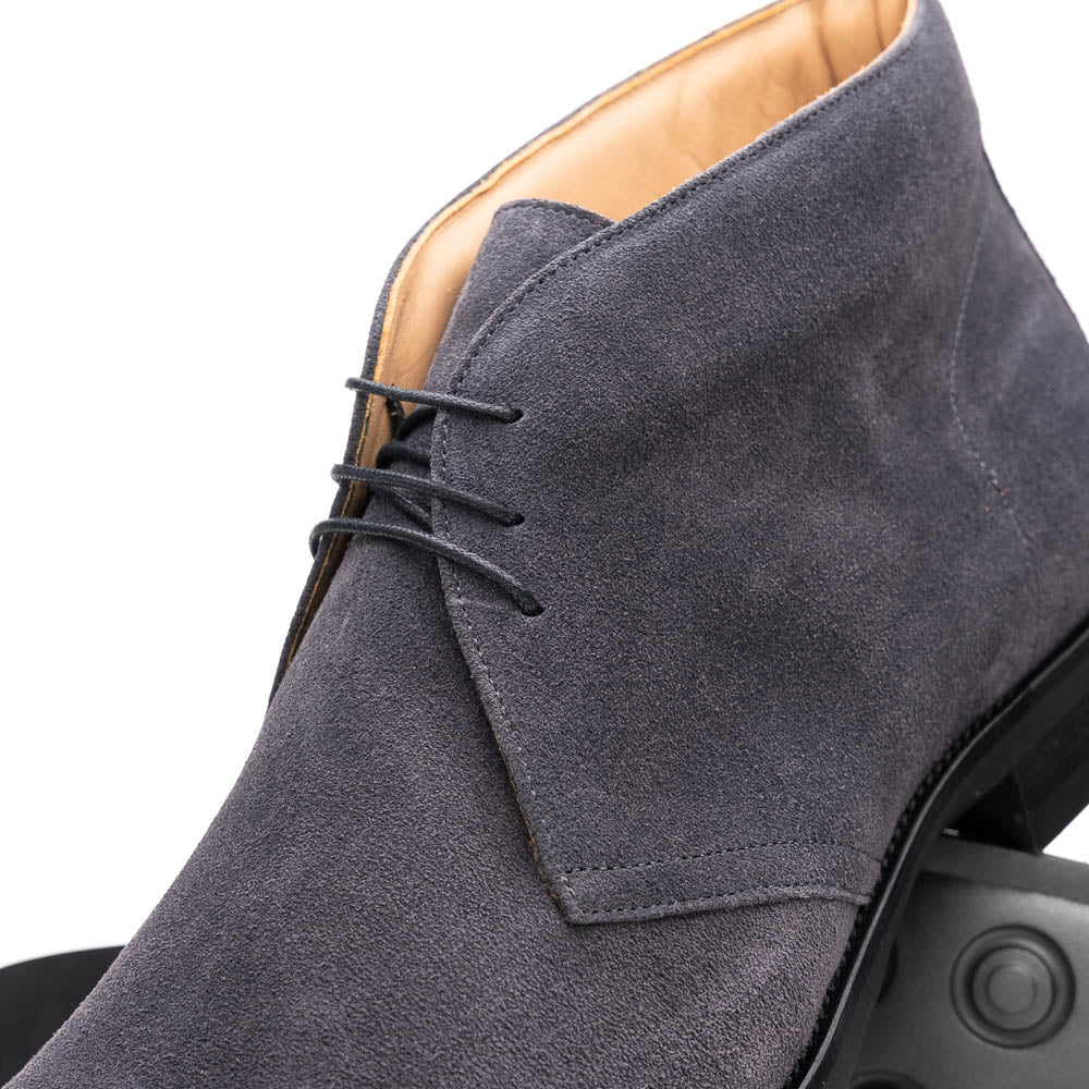 46 - 592 - Gry Marco Suede Calfskin Chukka Boot Grey Sale by Zelli Italia – Don't Panic Shoes