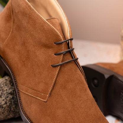 46 - 592 - Tob Marco Suede Calfskin Chukka Boot, Tobacco Shop by Zelli Italia – Don't Panic Shoes