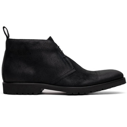 46 - 602 - Blk Rezza Suede Calfskin Chukka Boot Black Shop by Zelli Italia – Don't Panic Shoes