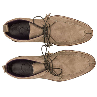 46 - 605 - Tpe Campo High Italian Sueded Goatskin Chukka Boot, Taupe Shop by Zelli Italia – Don't Panic Shoes