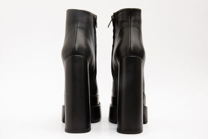 The Latino Black Leather High Heel Women Boot Final Sale!