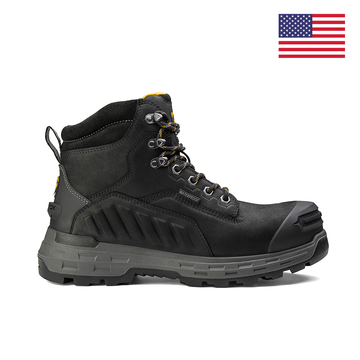 Wildwood 6” Waterproof Composite Toe Black Boot - Made in USA