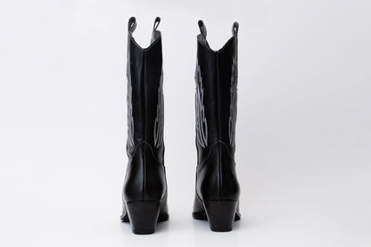 The Togg Black Leather Cowboy Women Boot Final Sale!