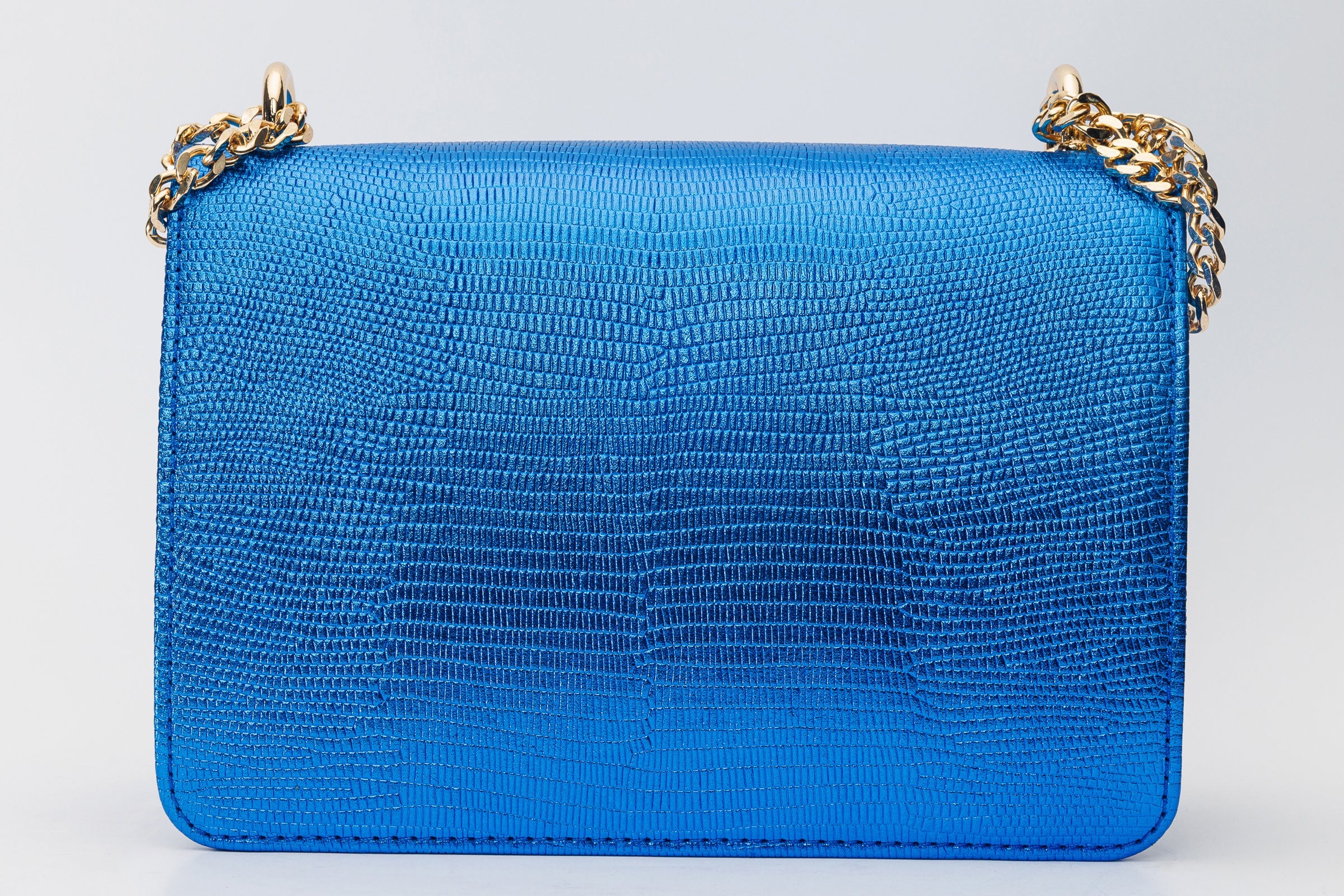 The Maple Sax Blue Leather Handbag