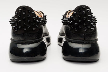 The Venezia Black Leather Women Sneaker