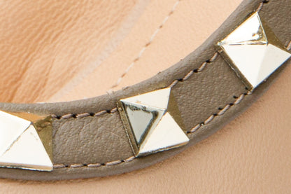 The Lulka Cream Spike Leather Pump Women Shoe