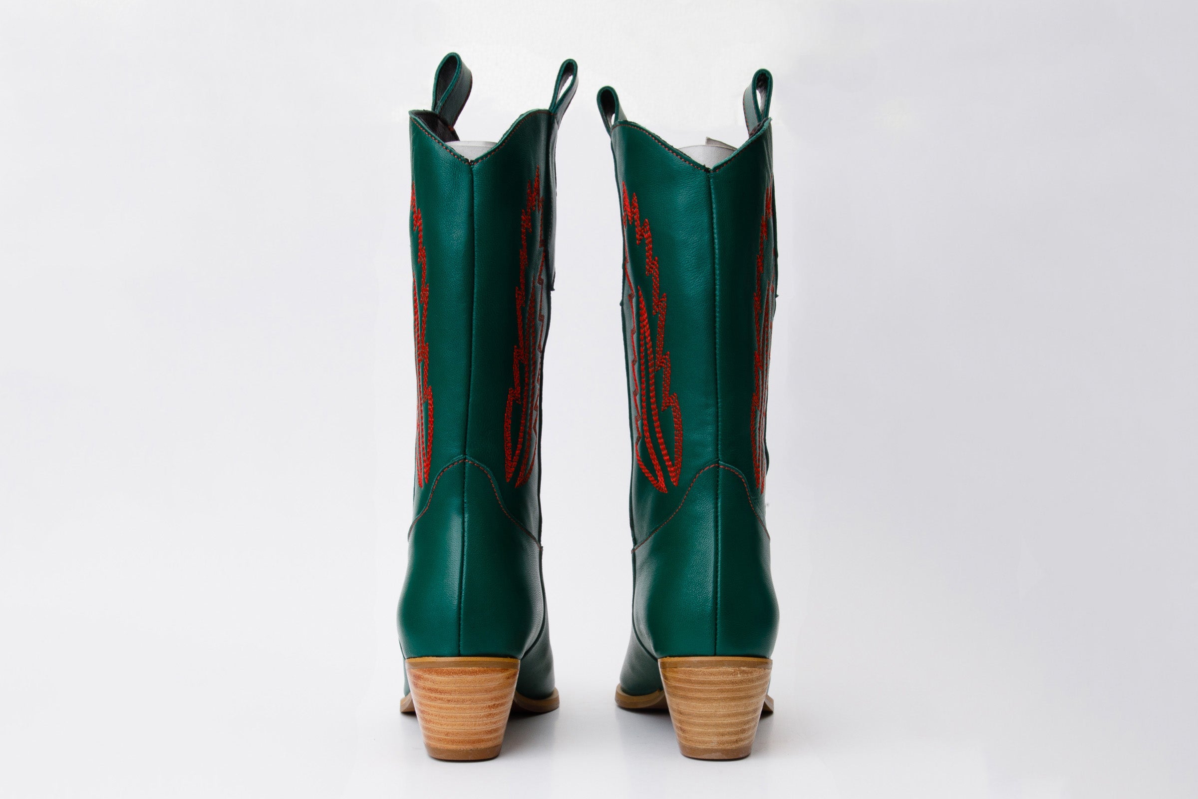 The Togg Green Leather Cowboy Women Boot Final Sale!
