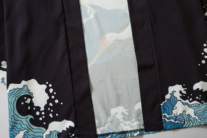 Niepce YC6312 Crane Hunter Kimono
