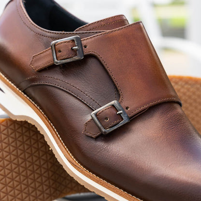 55 - 103 - Brn Legerra Hand Burnished Italian Calfskin Monkstrap, Brown Shop by Zelli Italia – Don't Panic Shoes