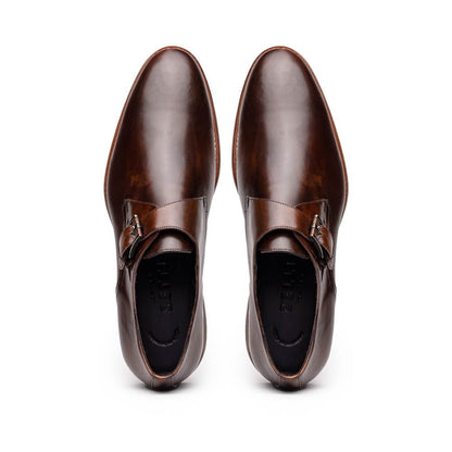 55 - 605 - Cst Roman Italian Calfskin Monkstrap Chestnut Shop by Zelli Italia – Don't Panic Shoes