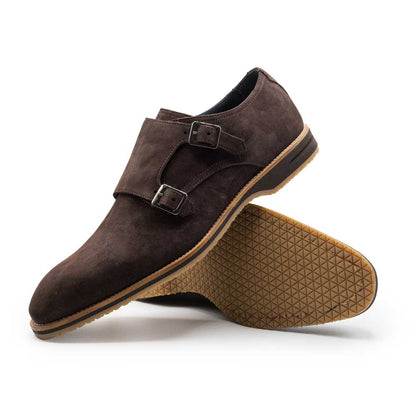 56 - 105 - Brn Legerra Sueded Goatskin Monkstrap, Brown Sale by Zelli Italia – Don't Panic Shoes