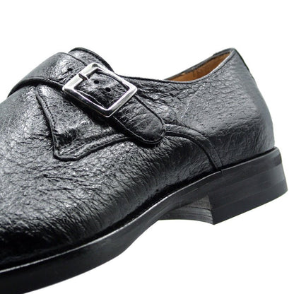 59 - 503 - Blk Roman Peccary Monk Strap, Black Shop by Zelli Italia – Don't Panic Shoes
